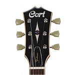 Cort félakusztikus gitár tokkal, Bigsby-vel, Tabacco Burst