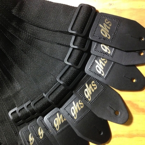 GHS gitár heveder, nylon, fekete