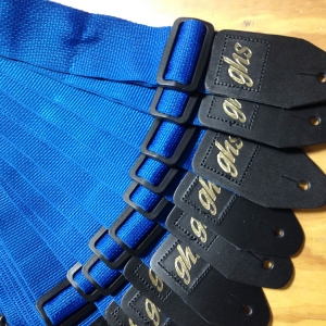 GHS gitár heveder, nylon, kék