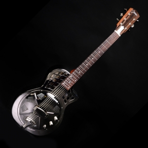 Johnson fémtestű rezonátoros gitár pickup-pal, nikkelezett