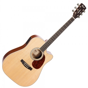 Cort akusztikus gitár Fishman elektronikával, matt natúr