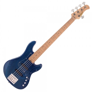 Cort el.basszusgitár, 5 húros, JJ, aktív, vízkék