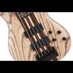 Cort elektromos basszusgitár, 5 húros, Fishman hangszedő, keménytokkal, natúr fekete erezettel