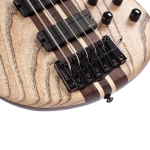 Cort elektromos basszusgitár, 5 húros, Fishman hangszedő, keménytokkal, natúr fekete erezettel