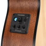 Cort akusztikus gitár tokkal, adirondack, kis jumbo test, Fishman elektronikával, natúr