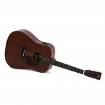 Sigma akusztikus gitár elektronikával, all solid mahagóni, tokkal