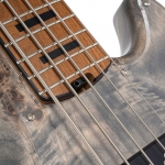 Cort elektromos basszusgitár, 5 húros, deluxe félkemény tokkal, nyílt pórusú szénszürke - KIFUTÓ MODELL, ÁRZUHANÁS