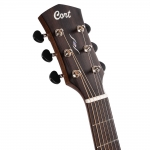 Cort akusztikus gitár Fishman elektronikával, All solid, deluxe félkemény tokkal, mahagóni, fekete burst