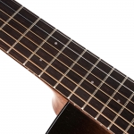 Cort akusztikus gitár Fishman elektronikával, All solid, deluxe félkemény tokkal, mahagóni, fekete burst