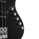 Cort elektromos basszusgitár, prémium tokkal, fekete