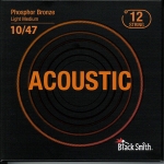 BlackSmith Acoustic Phosphor Bronze, Medium Light 10-47 húr - 12 húros