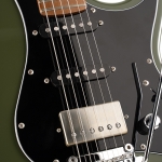 Cort elektromos gitár, amerikai hárs test, olajzöld