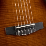 Cort elektro-klasszikus gitár Fishman elektronikával, prémium tokkal, Tobacco Sunburst