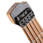 Cort elektromos basszusgitár, 5 húros, Bartolini hangszedők, fej nélküli, csillagpor zöld