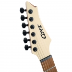 Cort elektromos gitár, multi-scale, tokkal, Military Beige