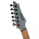Cort elektromos gitár, multi-scale, tokkal, Tactical Grey