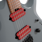 Cort elektromos gitár, multi-scale, tokkal, Tactical Grey