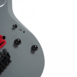 Cort elektromos gitár, multi-scale, tokkal, Tactical Grey