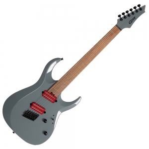 Cort elektromos gitár, multi-scale, tokkal, Tactical Grey