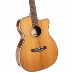 Cort akusztikus gitár Fishman elektronikával, középfényű natúr