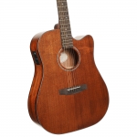 Cort akusztikus gitár elektronikával, mahagóni, cutaway, open pore