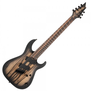 Cort elektromos gitár, 7 húros, Pale Moon ében fedlap, Multi Scale, natúr fekete burst