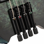 Cort elektromos basszusgitár, Bartolini hangszedők, fej nélküli, csillagpor zöld