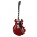 Donner félakusztikus jazzgitár, bordó