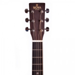 Sigma akusztikus gitár elektronikával, balkezes, sunburst