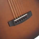 Cort akusztikus gitár HyVibe H2 elektronikával, matt barna burst