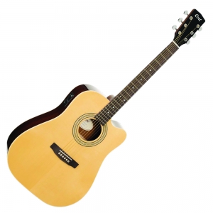 Cort akusztikus gitár elektronikával, natúr