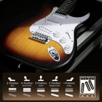 Donner elektromos gitár szett erősítővel, ST forma, sunburst