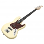 Donner elektromos JB basszusgitár, fehér