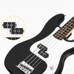 Donner elektromos P basszusgitár, fekete