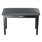 Donner DUET zongoraszék tárolóval, fekete