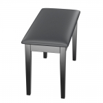 Donner DUET zongoraszék tárolóval, fekete