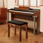 Donner zongoraszék tárolóval, barna