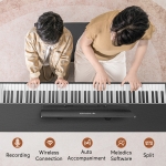 Donner DDP-200 PRO 88 billentyűs kalapácsmechanikás digitális zongora, fekete