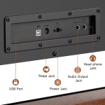 Donner DDP-200 PRO 88 billentyűs kalapácsmechanikás digitális zongora, faerezetes