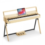 Donner OURA R300 digitális zongora, Donner design, súlyozott, fokozatos kalapácsmechanikás, 88 billentyű, világos faerezet