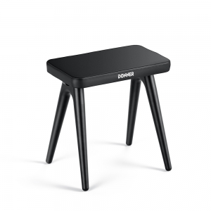 Donner zongoraszék, tömör fa, S100 design, fekete