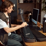 Donner Hush-C silent gitár, elektro-akusztikus, nylonhúros, fekete