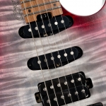 Cort elektromos gitár, fej nélküli, Semi Gloss Lava