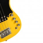 Cort elektromos basszusgitár, rövid menzúra, sárga