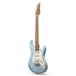Donner elektromos gitár, ST forma, metálkék