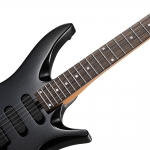 Donner elektromos gitár, fej nélküli, fekete