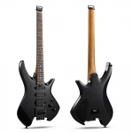Donner elektromos gitár, fej nélküli, fekete