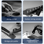 Guitto 7-in-1 javító szerszámkészlet gitárokhoz
