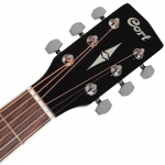 Cort akusztikus gitár elektronikával, fekete