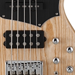 Cort el.basszusgitár, 5húros, Mighty Mite PU, sötét natúr